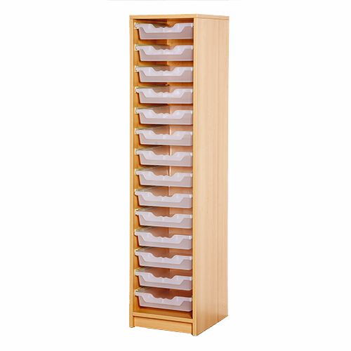 Garderoben Beistellregal, 14 ErgoTray Boxen M in 9 Farben